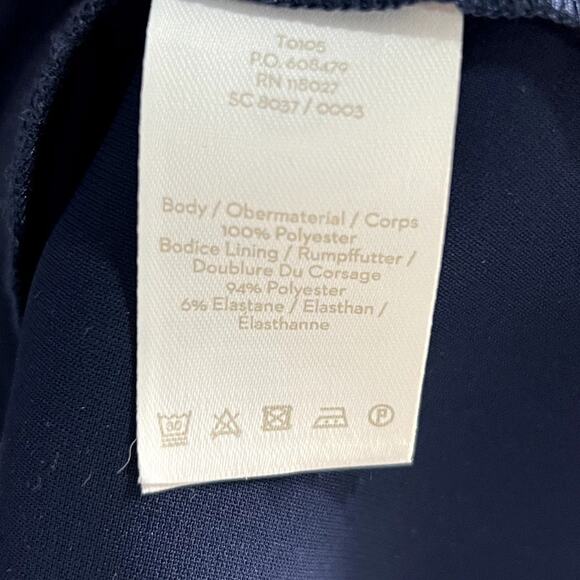 Boden Womens Clarissa Navy Blue Jumpsuit Romper Size 10R - Picture 5 of 7